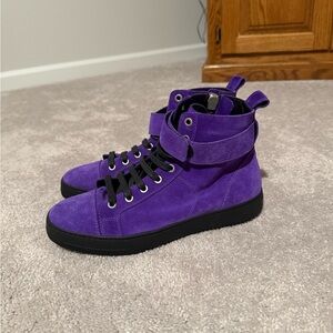 Off-White “Frame of Mind” Purple High-Top Sneakers